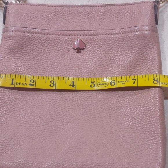 Kate Spade Pink Pebble Leather Crossbody Bag with Gold-tone link Chain Strap - Picture 14 of 16